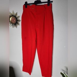 Zara  highwaist belt pants.